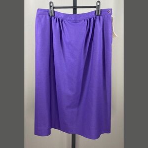 NEW Pendleton Skirt Womens 14 purple virgin wool midi vintage dead stock